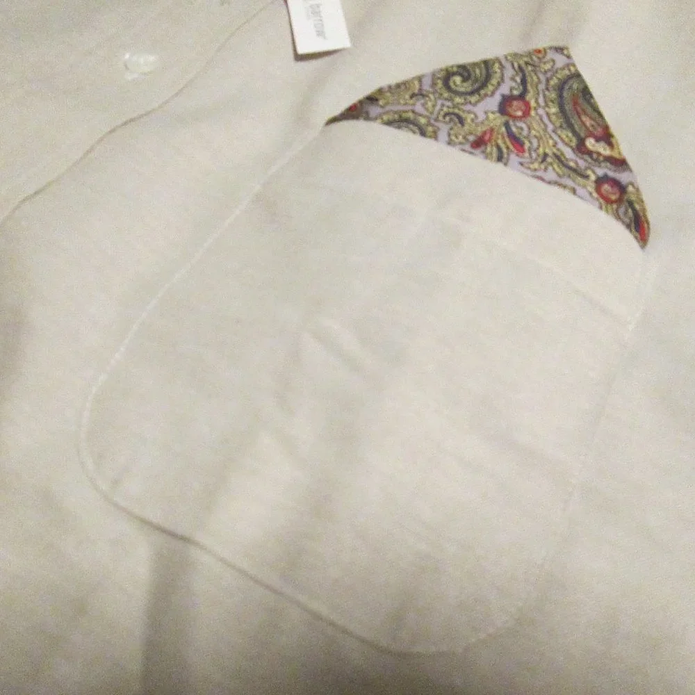 🎈 #SOLD# CROFT & BARROW MEN’S TAN/BEIGE DRESS SHIRT – 17/36 NEW 🎈 - Picture 10 of 15
